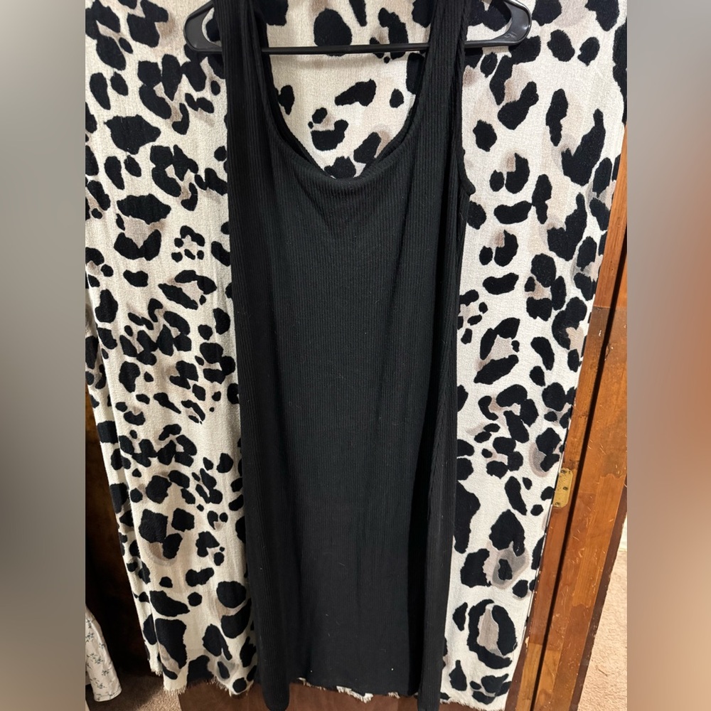 Universal Thread Black Ribbed Dress Size XL NWT